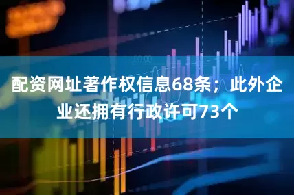 配资网址著作权信息68条；此外企业还拥有行政许可73个