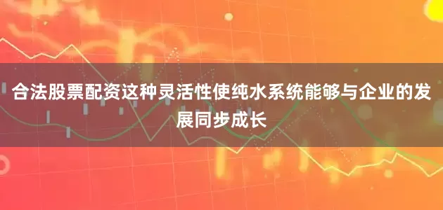 合法股票配资这种灵活性使纯水系统能够与企业的发展同步成长